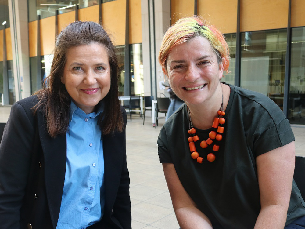 University of Adelaide academics Associate Professor Claudia Szabo (left) and Dr Aneta Neumann, who will collaborate with DSTG and DEWC Services on this project.