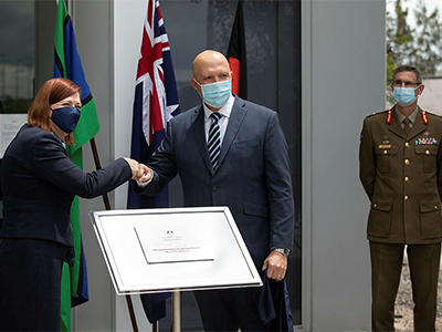 The honourable Peter Dutton, Minister for Defence officially opens the Australian Hypersonic Research Precinct with Chief Defence Scientist Tanya Monro. The honourable Peter Dutton, Minister for Defence officially opens the Australian Hypersonic Research Precinct with Chief Defence Scientist Tanya Monro.