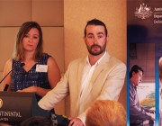 Miguel Neto and Penni Apperly from DST’s STEM team field questions from undergraduates earlier this year.